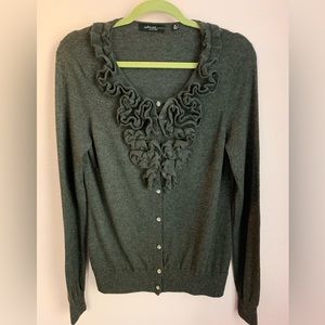 Sak’s dark gray cashmere sweater